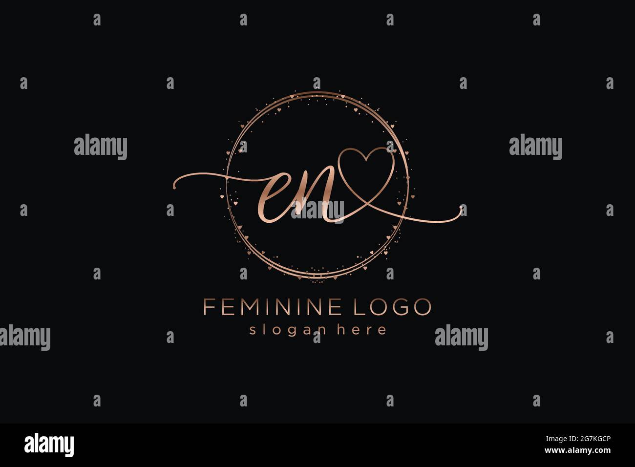 IT Logo scritto a mano con logo vettoriale a forma di cerchio di matrimonio iniziale, moda, floreale e botanico con template creativo. Illustrazione Vettoriale