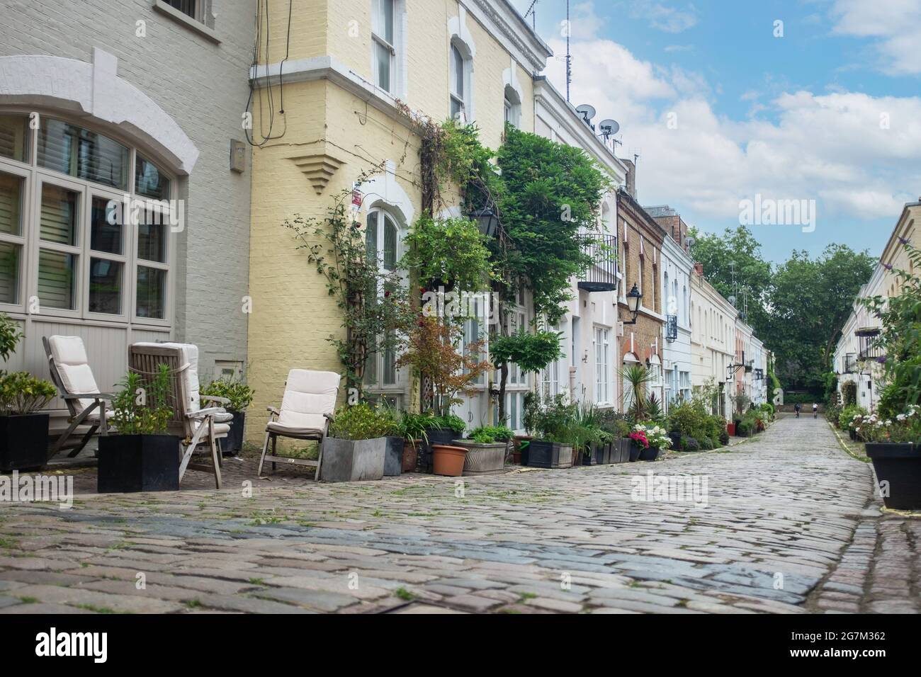 Ennismore Gardens Mews Londra Foto Stock