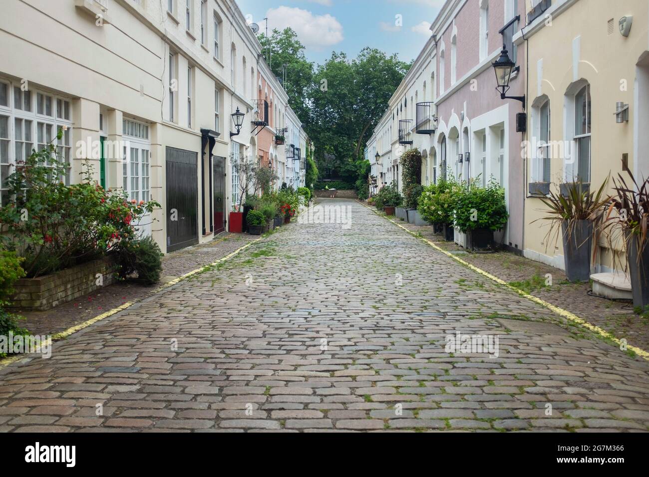 Ennismore Gardens Mews Londra Foto Stock