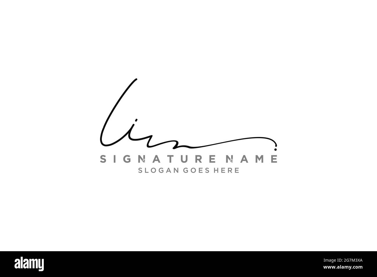 II Letter Signature Logo Template elegante logo firmato simbolo modello icona vettoriale Illustrazione Vettoriale