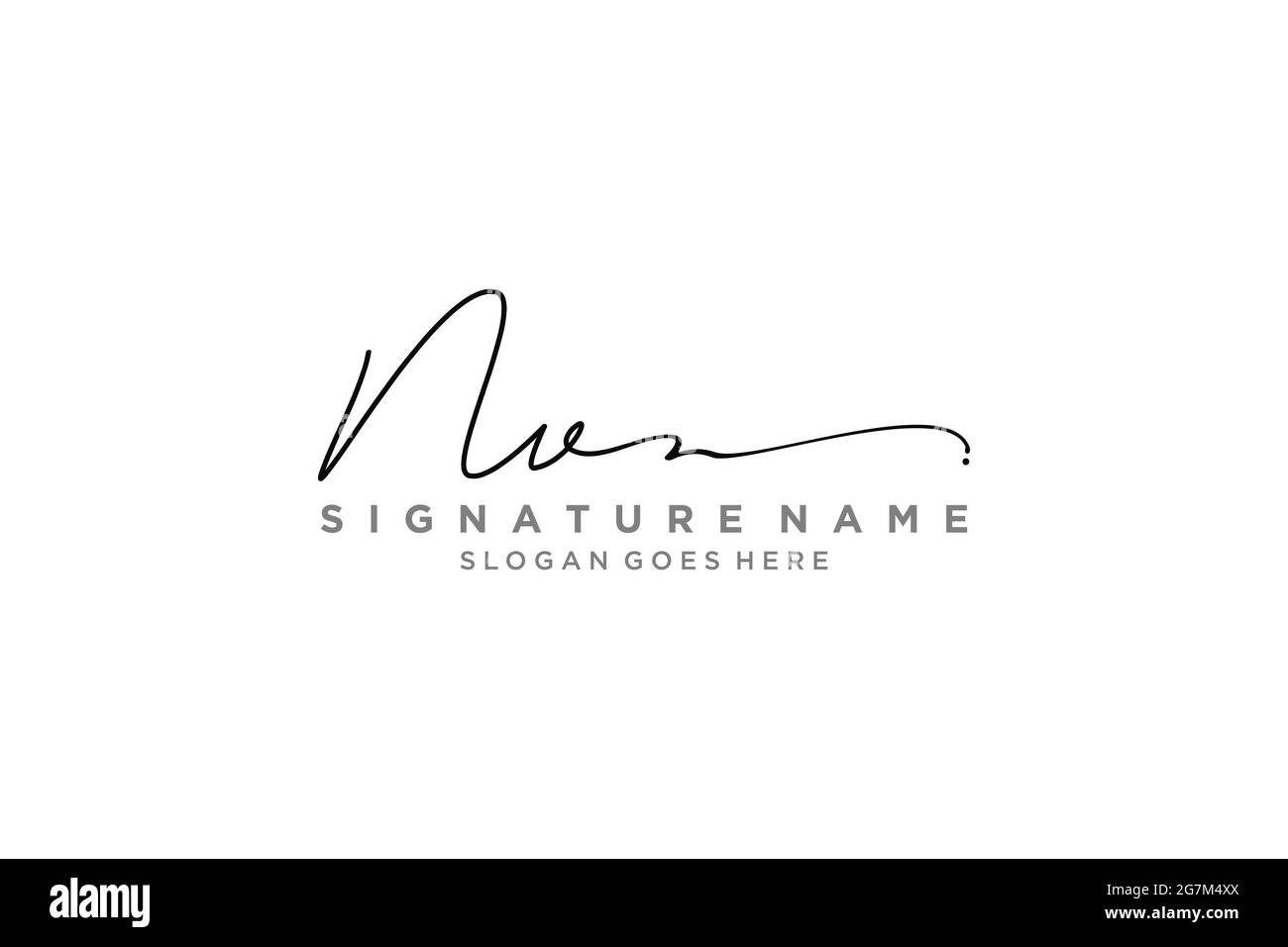 NV Letter Signature Logo Template elegante logo Logo simbolo modello simbolo icona vettoriale Illustrazione Vettoriale