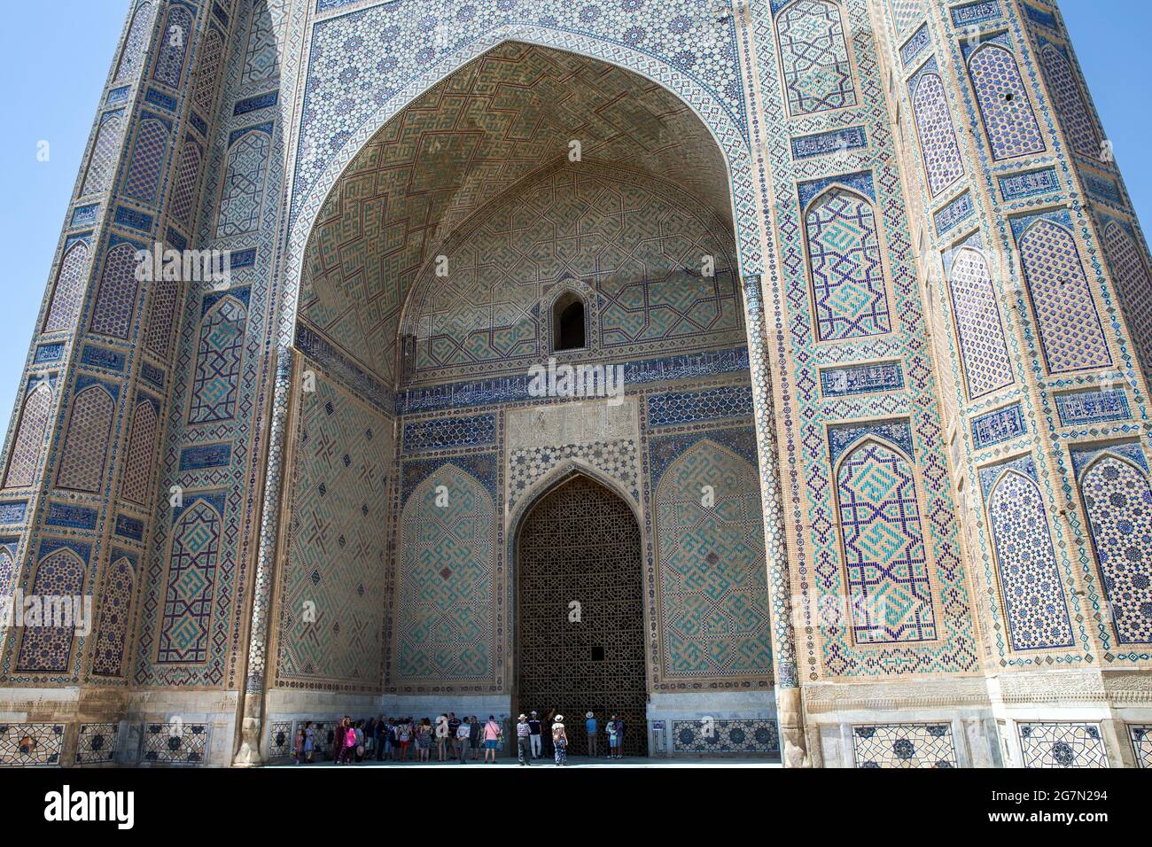 Bibi Khanum mosque Samarkand, Uzbekistan Foto Stock