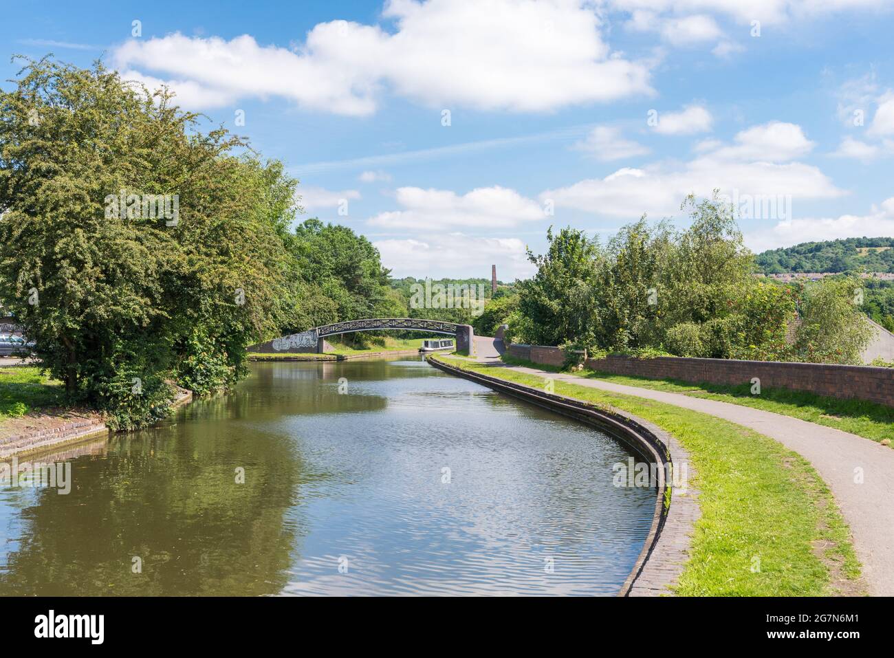 Il canale Dudley attraversa Netherton, Dudley, Black Country, West Midlands Foto Stock