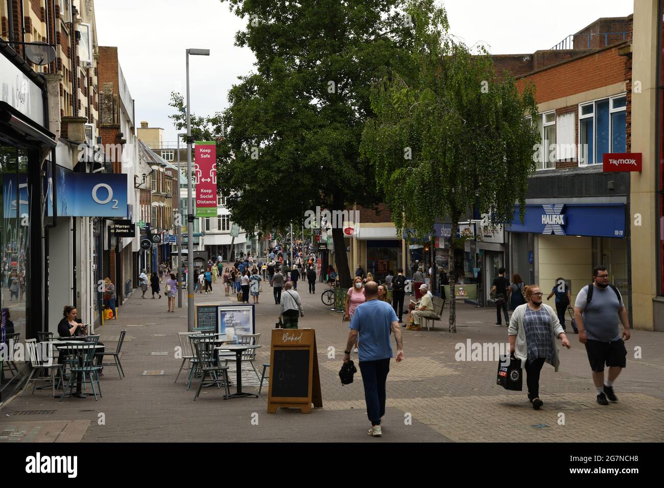 Sutton High Street, Regno Unito Foto Stock