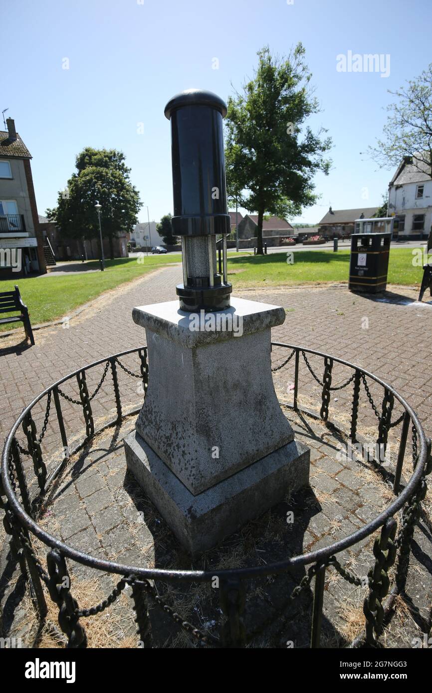 New Cumnock, East Ayrshire, Scozia, Regno Unito. Memorial ai minatori di carbone ho lavorato nella zona, alcuni dei quali non sono sopravvissuti. Foto Stock