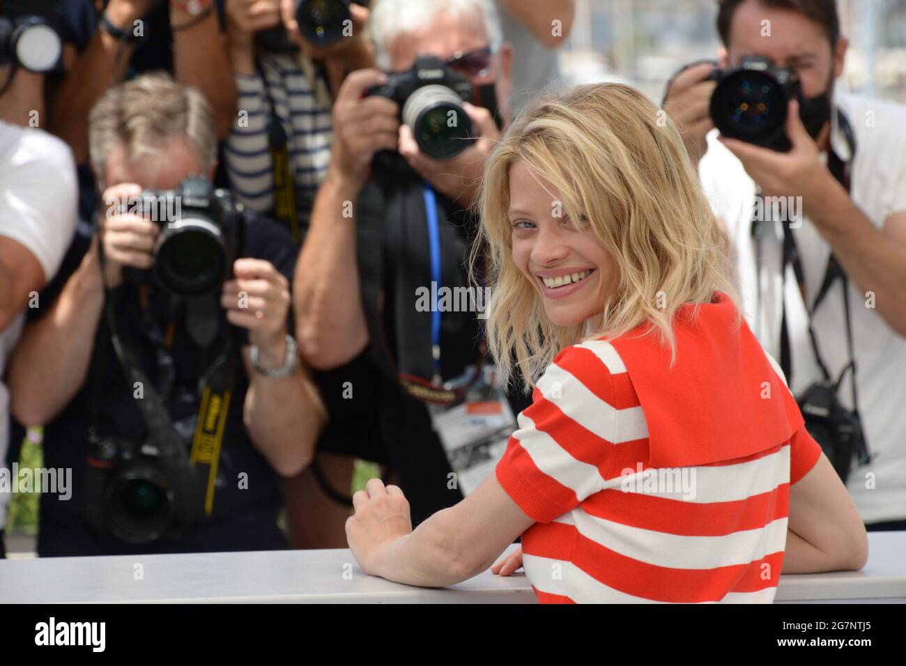 14 luglio 2021, Cannes, Francia: MELANIE THIERRY partecipa alla fotocellula ''Tralala'' durante il 74a edizione del Festival del Cinema di Cannes. (Immagine di credito: © Frederick InjimbertZUMA Wire) Foto Stock