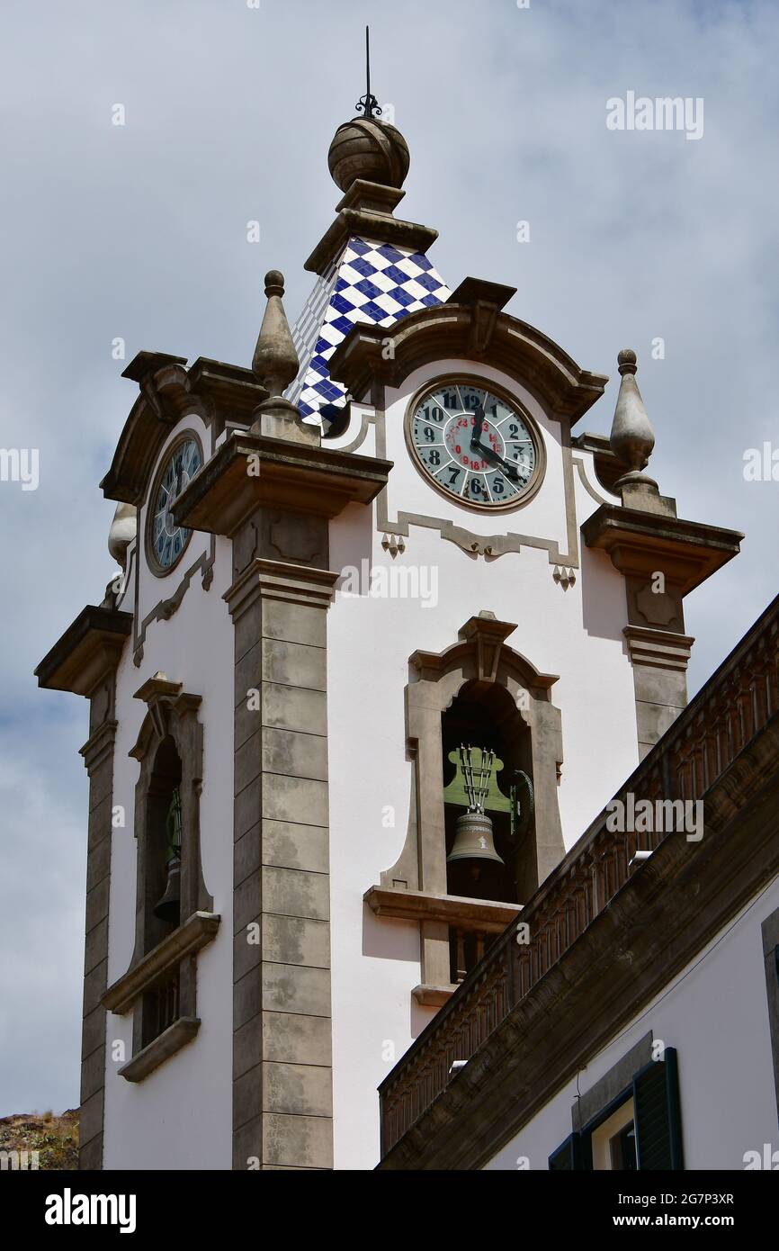 Chiesa di São Bento, Igreja Matriz da Ribeira Brava ou Igreja de São Bento, Ribeira Brava, Madeira, Portogallo, Europa Foto Stock