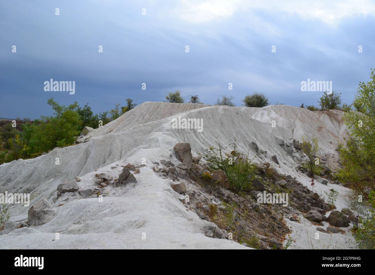 Paesaggio con sabbia bianca Foto Stock
