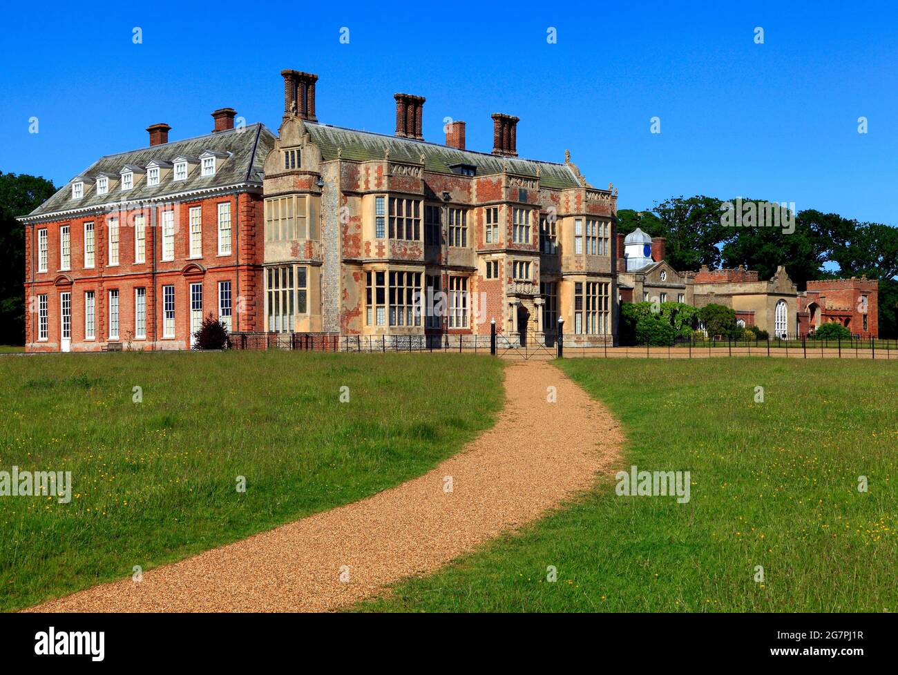 Felbrigg Hall, inizio 17 ° secolo, palazzo, Norfolk, Inghilterra Regno Unito Foto Stock