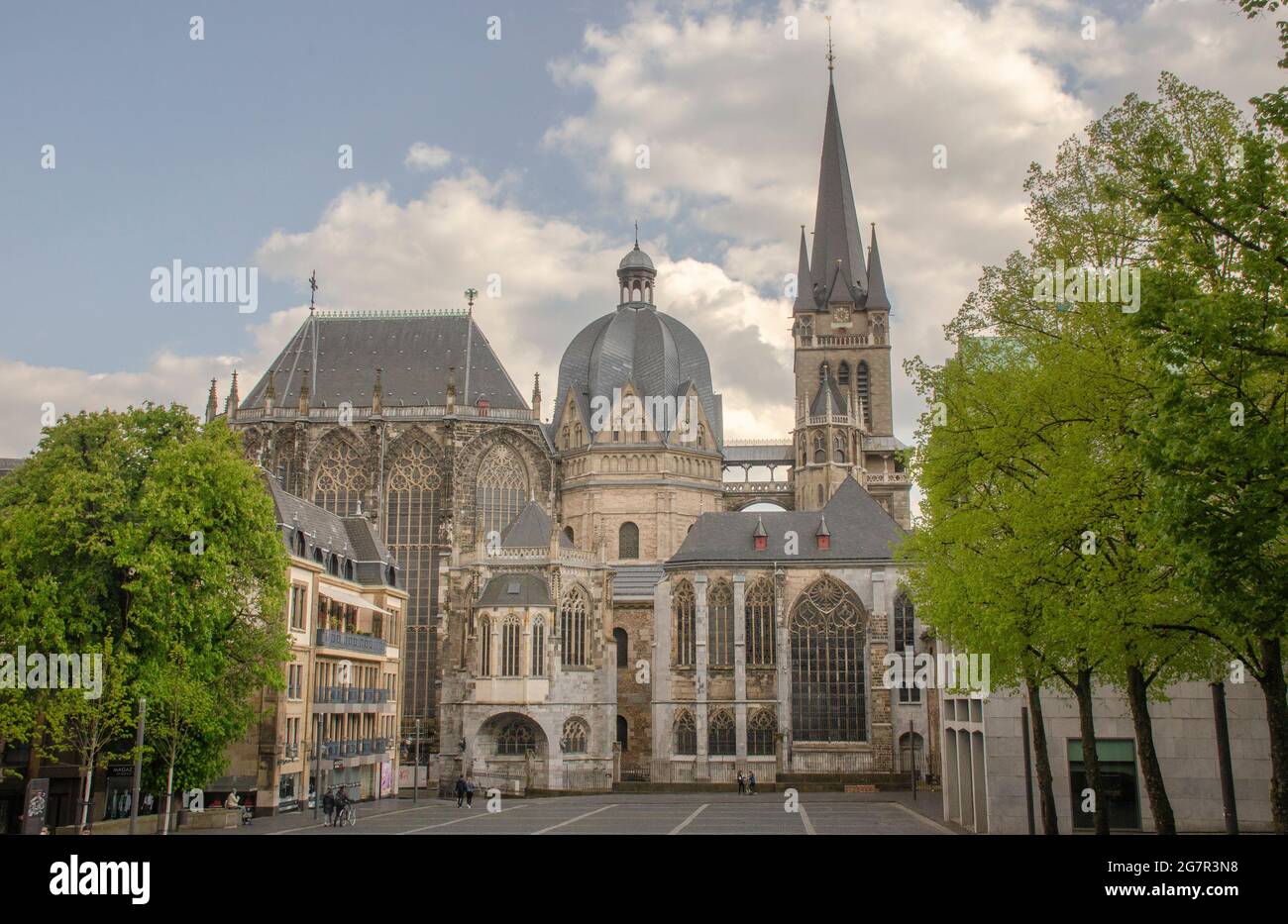 Aachner Dom Foto Stock