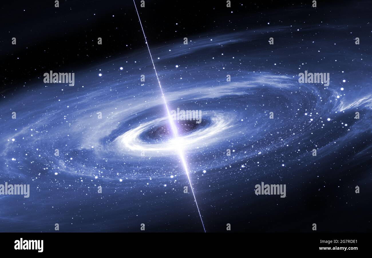 Protoplanetary disk. Nuovo sistema planetario, 3d illustrazione Foto Stock