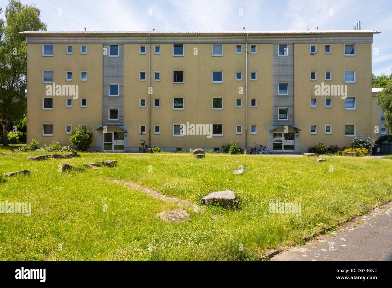 Deutschland, Ruhrgebiet, Kreis Recklinghausen, Castrop-Rauxel, Deininghausen, ein Ortsteil von Castrop-Rauxel. Deininghausen, für gut 3000 Einwohnerin Foto Stock