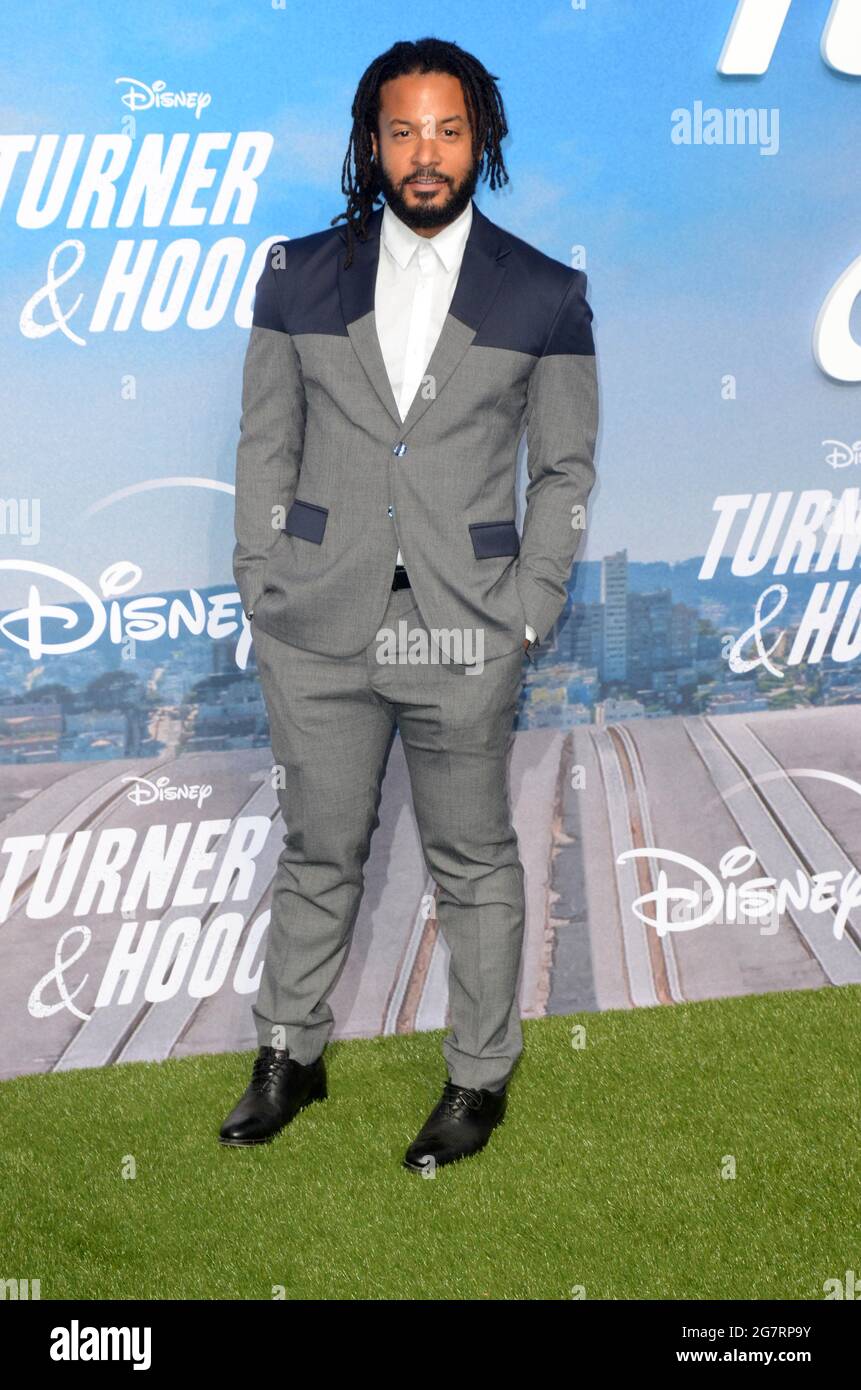 15 luglio 2021, Century City, CA, Stati Uniti: LOS ANGELES - 15 LUGLIO: Brandon Jay McLaren al Disney+ ''Turner & Hooch'' Premiere Event al Westfield Century City Mall il 15 luglio 2021 a Century City, CA (immagine di credito: © Kay Blake/ZUMA Wire) Foto Stock