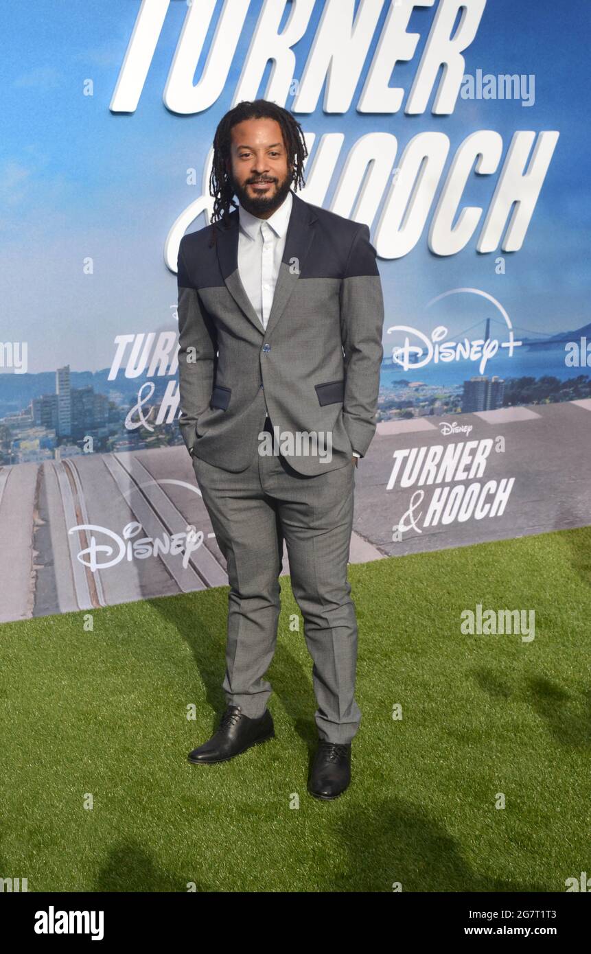 Century City, Stati Uniti. 15 luglio 2021. LOS ANGELES - LUGLIO 15: Brandon Jay McLaren al Disney 'Turner & Hooch' Premiere Event al Westfield Century City Mall il 15 Luglio 2021 a Century City, CA (Foto di Katrina Jordan/Sipa USA) Credit: Sipa USA/Alamy Live News Foto Stock