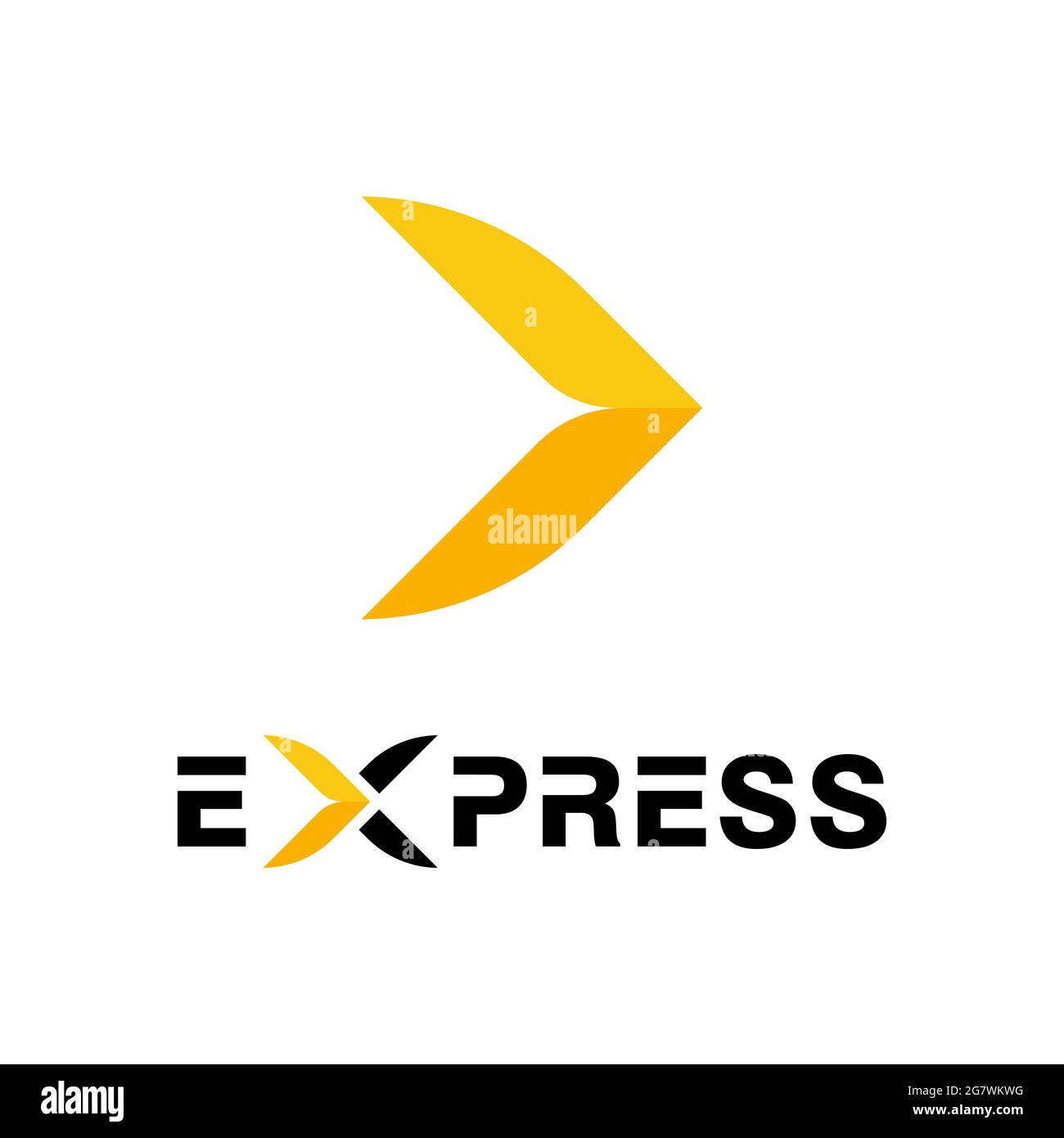 logo express icona Vector illustrazione del design modello Illustrazione Vettoriale