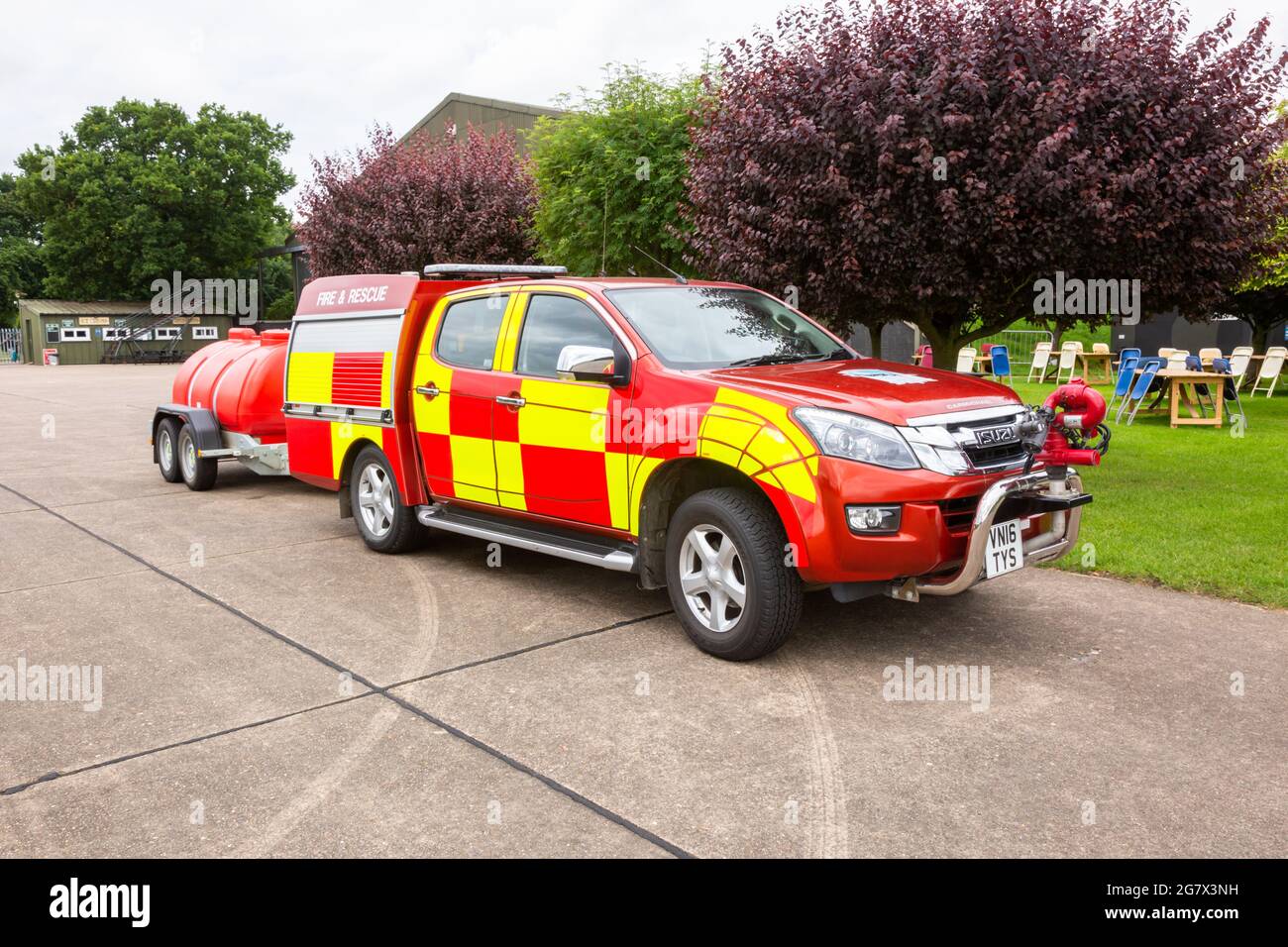 Gara d'appalto per i vigili del fuoco, Regno Unito 2021 Foto Stock
