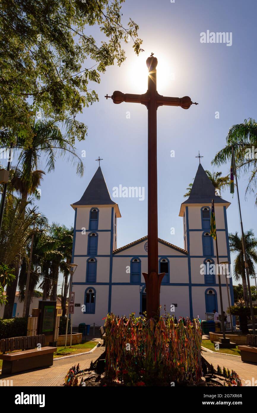 Matriz do Divino Pai eterno - ex Santuario della città di Trindade a Goiás. Foto Stock