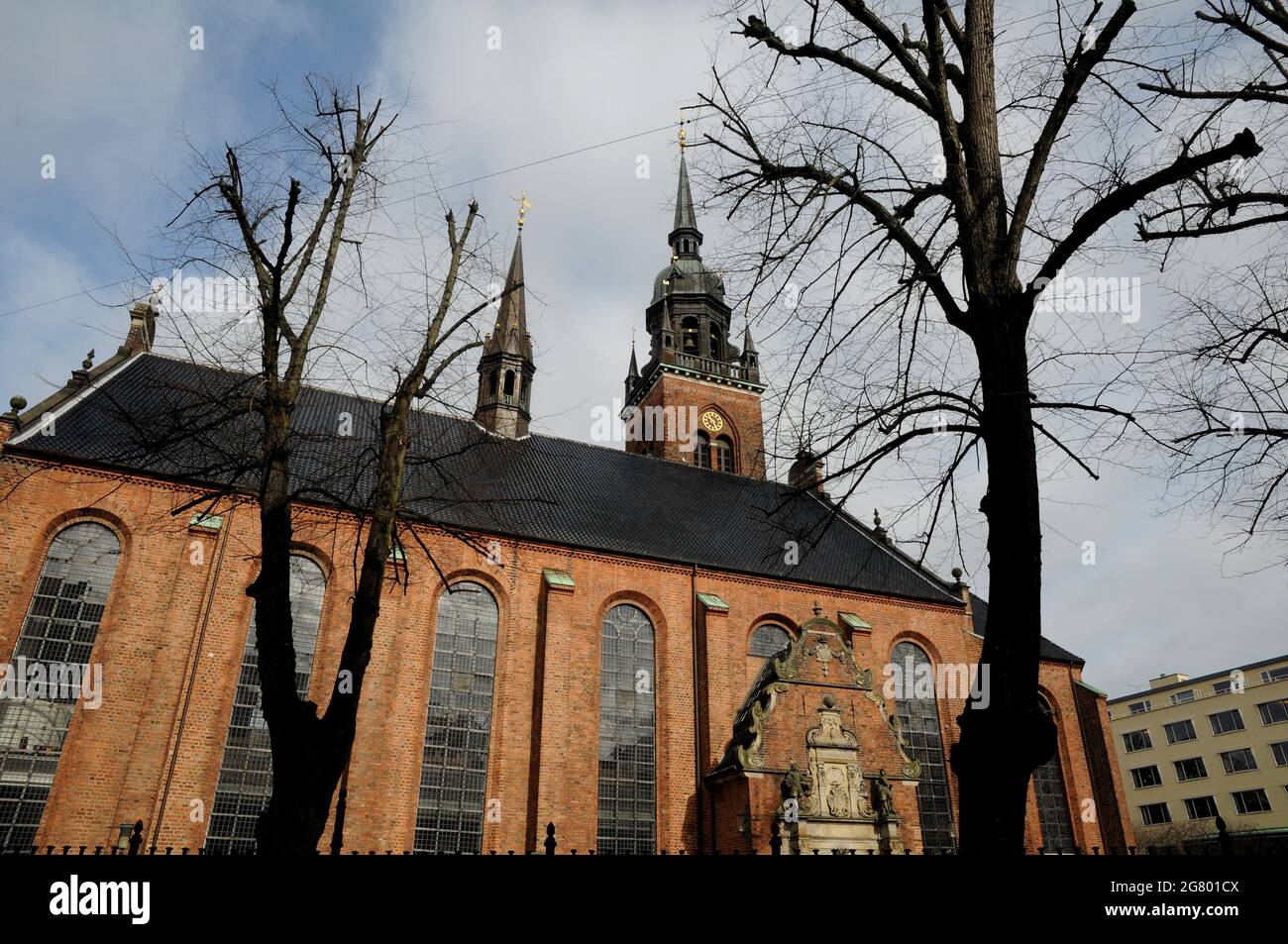 Copenaghen/Danimarca 21..March.2018  Chiesa di Hellugaands kirke o di spirito di holyspirit su streget nella capitale danese. (Photo.Francis Joseph Dean / Deanpictures. Foto Stock