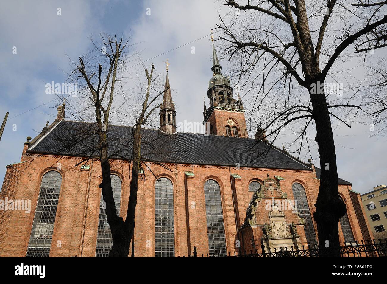 Copenaghen/Danimarca 21..March.2018  Chiesa di Hellugaands kirke o di spirito di holyspirit su streget nella capitale danese. (Photo.Francis Joseph Dean / Deanpictures. Foto Stock