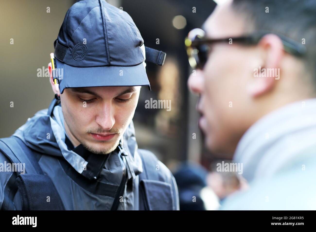 Settimana della Moda di Parigi - stile di strada - Francia Foto Stock