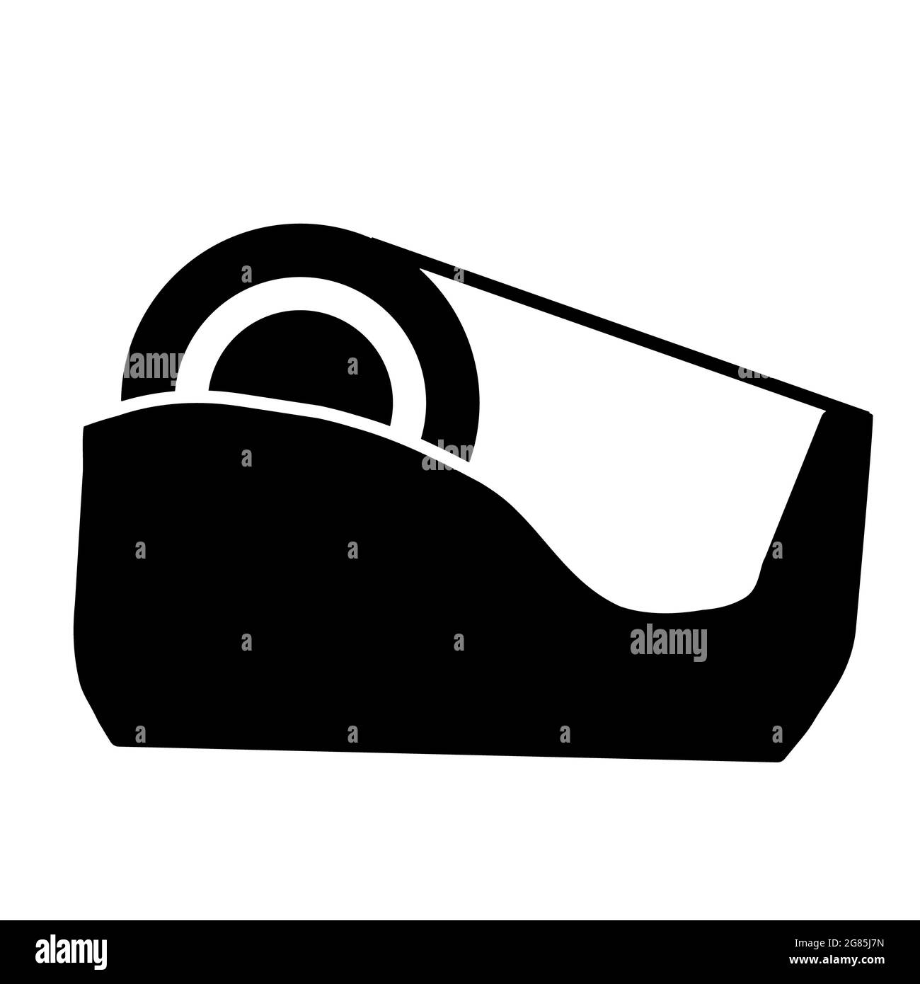 icona scotch tape su sfondo bianco. simbolo tape. simbolo tape adatto. stile piatto. Foto Stock