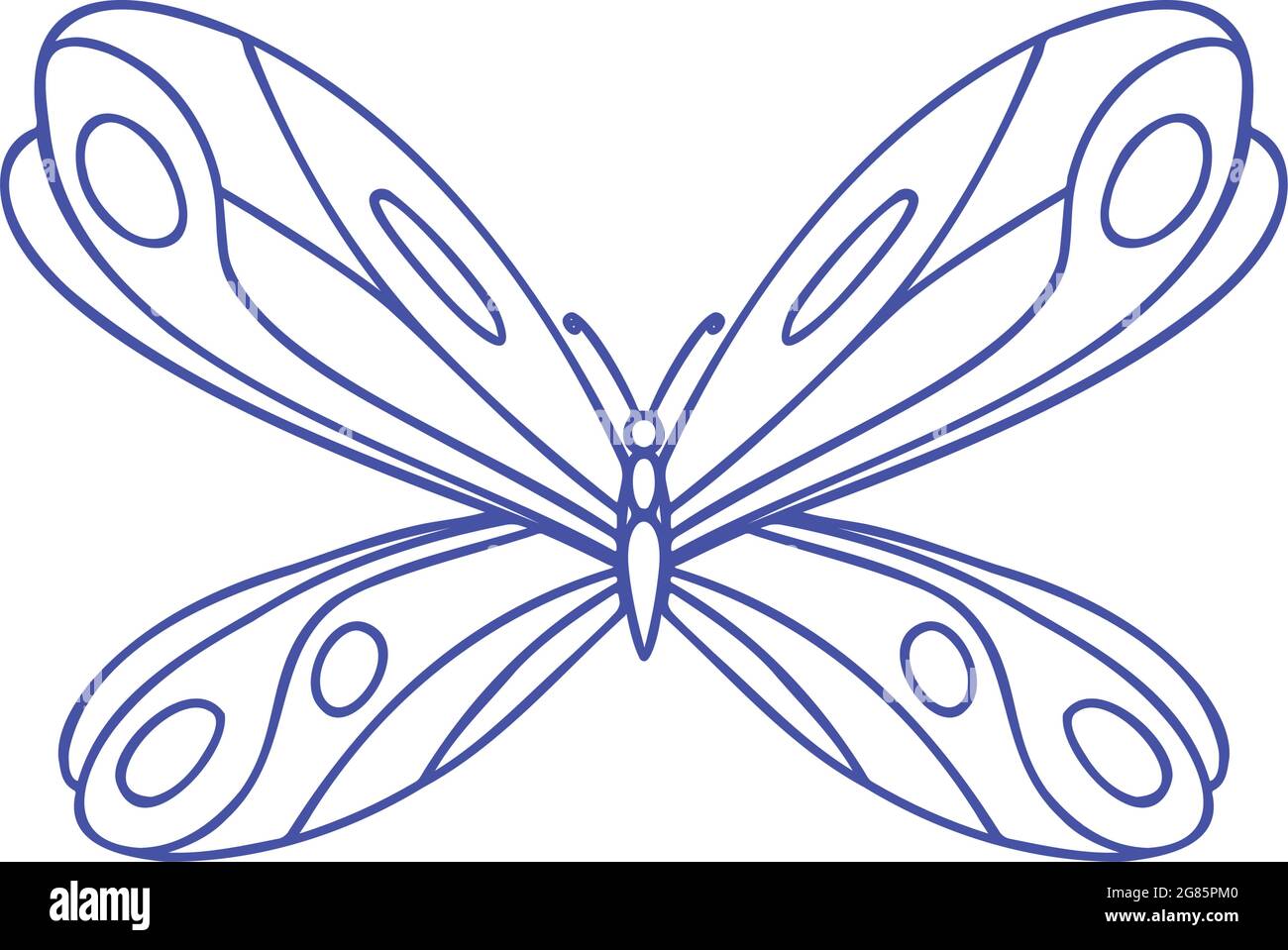 Butterfly icona vettore Illustrazione Vettoriale