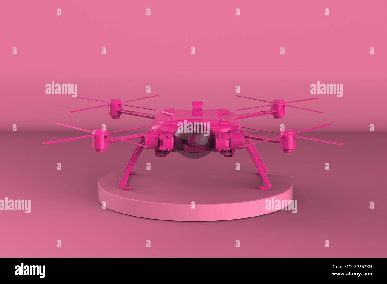 rendering 3d drone rosa su sfondo rosa Foto stock - Alamy