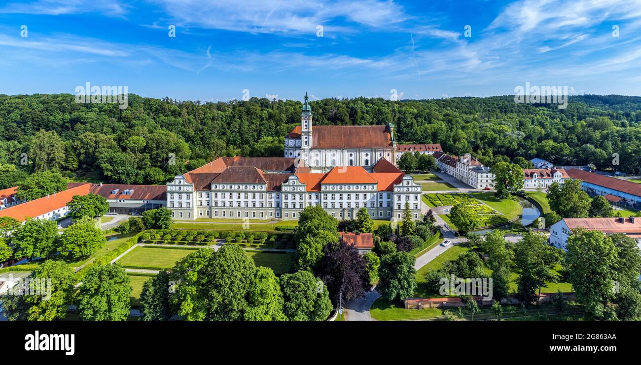 Monastero di Fuerstenfeld, ex abbazia cistercense, Fuerstenfeldbruck, Baviera, Germania, Europa Foto Stock