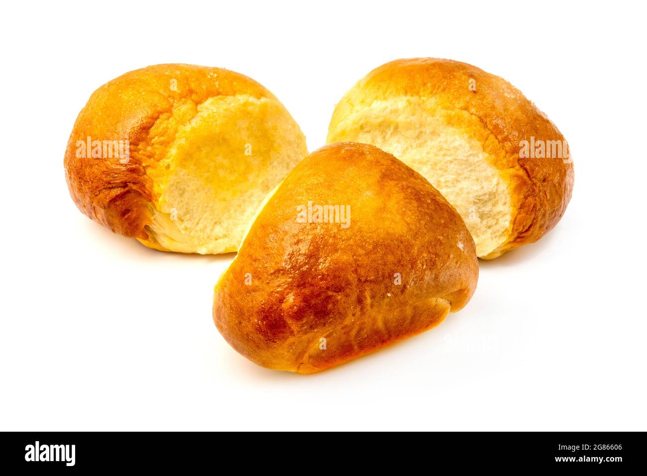 Pan dulce su uno sfondo bianco Foto Stock