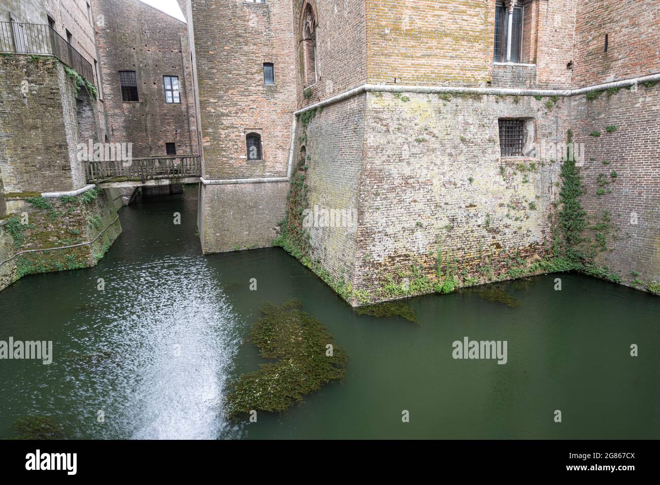 Mantova, Italia. 13 luglio 2021. Vista panoramica sul Castello di San Giorgio nel centro della città Foto Stock