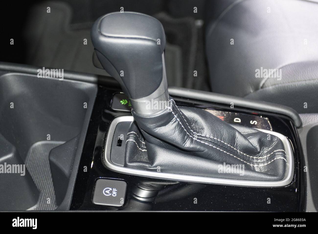 Nonthaburi Thailandia - 10 aprile 2021 :- primo piano nuovi interni modello della BMW a Motor Expo 2021, Asia Thailandia. Foto Stock