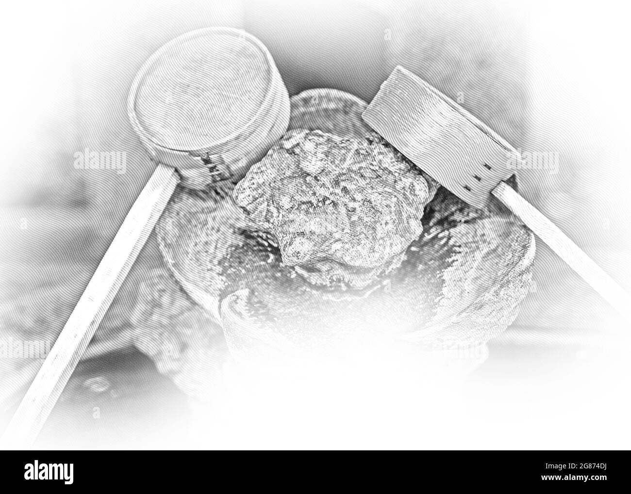 Splendido piccolo santuario buddista in Tokyo Korakuen Foto Stock