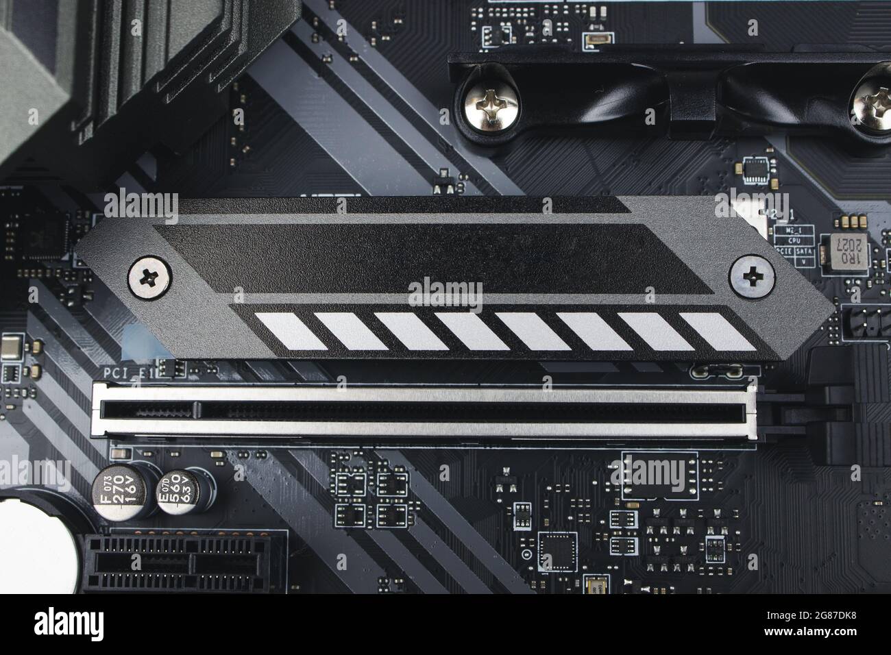 Parte di tavola di ferro. Tecnologia hardware per computer elettronici. Storia della scienza tecnologica Foto Stock