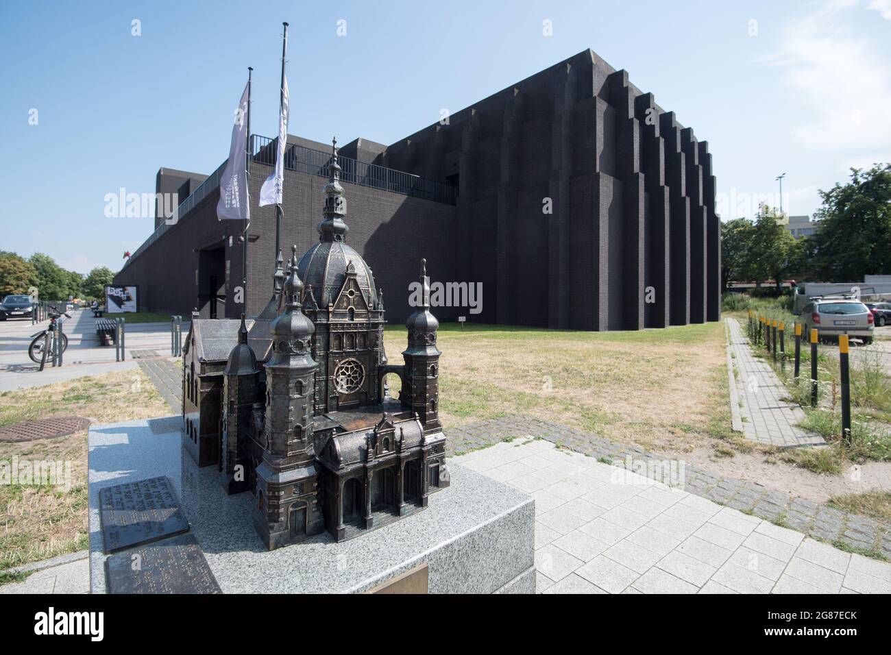 Modello di una Grande Sinagoga e del Teatro Shakespeare di Danzica a Danzica, Polonia. 7 Luglio 2021 © Wojciech Strozyk / Alamy Stock Photo Foto Stock