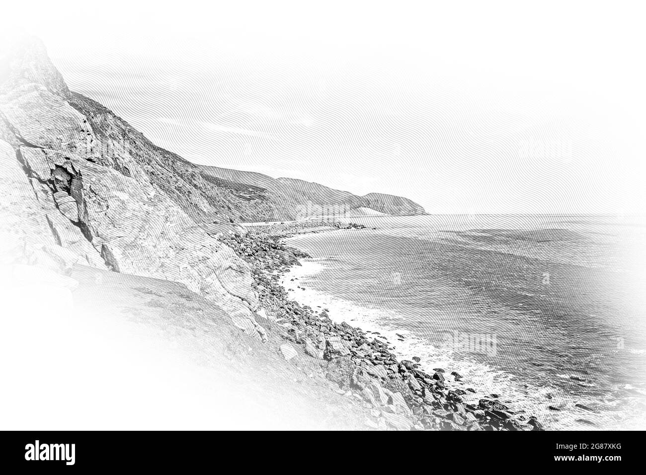 Residenze Esclusive a Malibu Beach al Pacific Coast Highway Foto Stock