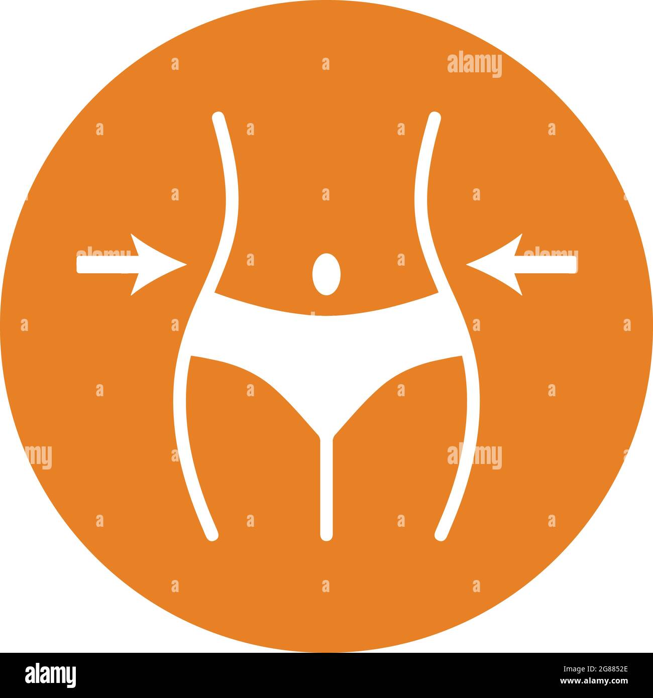 Addome, icona sanitaria - da utilizzare per scopi commerciali, supporti di stampa, web o qualsiasi tipo di progetto. File EPS vettoriale. Illustrazione Vettoriale