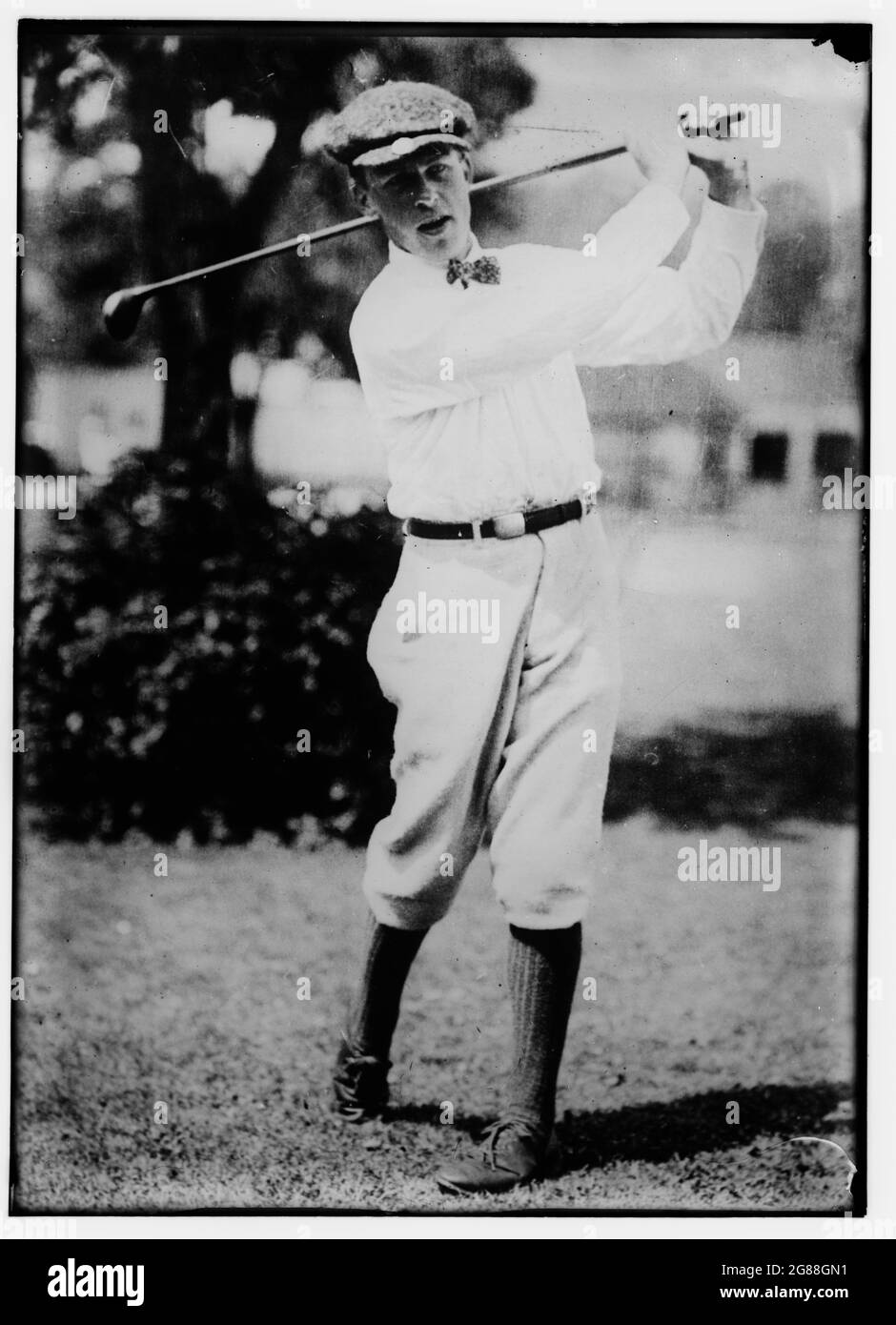 Il leggendario giocatore di golf Bobby Jones ha nuotato in un club di golf nel 1915. Foto Stock