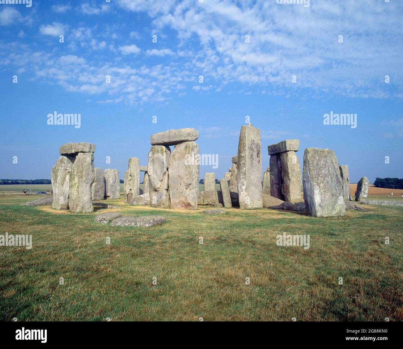 CROMLECH DE STONEHENGE - SANTUARIO UTILIZADO COMO SEPULCRO Y CALENDARIO DE PIEDRA - 2500/1700 AC. Località: STONEHENGE. Salisbury. INGHILTERRA. Foto Stock