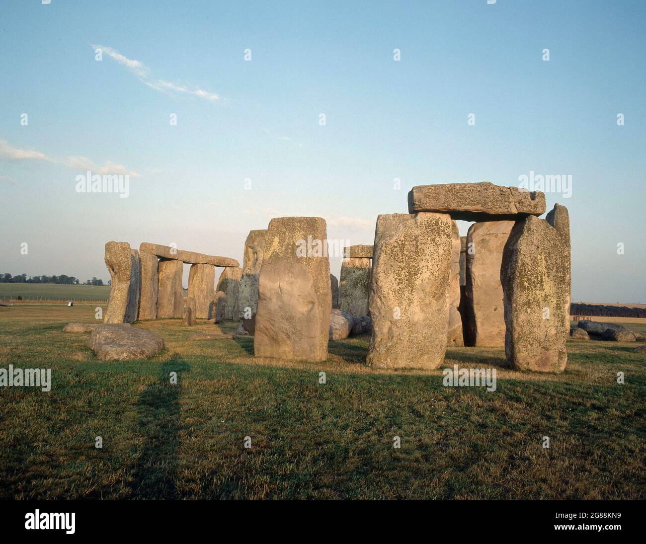 CROMLECH DE STONEHENGE - SANTUARIO UTILIZADO COMO SEPULCRO Y CALENDARIO DE PIEDRA - 2500/1700 AC. Località: STONEHENGE. Salisbury. INGHILTERRA. Foto Stock