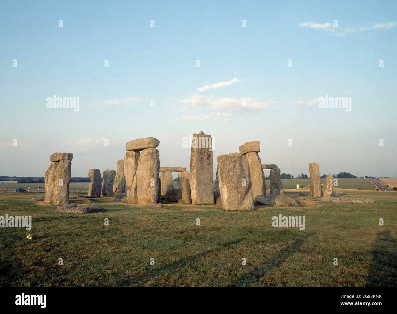 CROMLECH DE STONEHENGE - SANTUARIO UTILIZADO COMO SEPULCRO Y CALENDARIO DE PIEDRA - 2500/1700 AC. Località: STONEHENGE. Salisbury. INGHILTERRA. Foto Stock