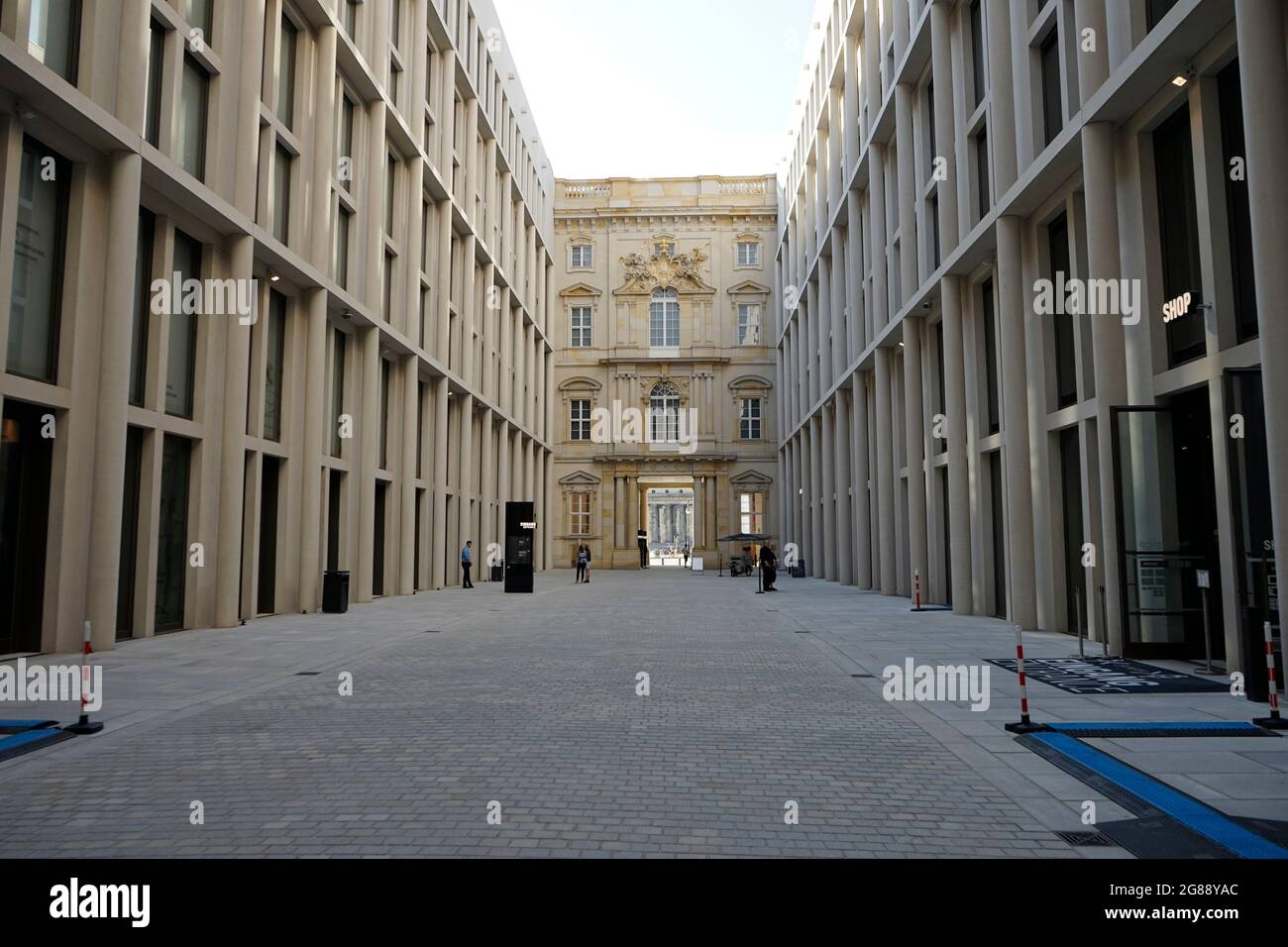 Impressionen: Schlueterhof (Schlueterhof) des Berliner Stadtschloses/ Humboldtforums, Berlin (nur fuer redaktionelle Verwendung. Keine Werbung. Referenz Foto Stock