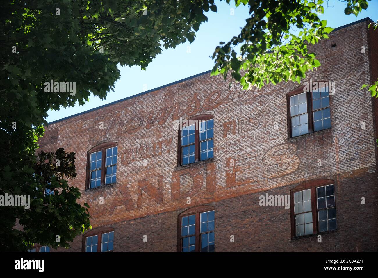 Vecchia architettura, centro, Portland, Oregon, Stati Uniti Foto Stock
