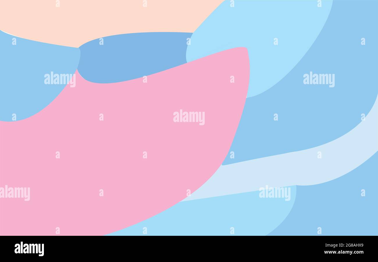 immagine di sfondo blu chiaro con linee curve. il vettore può essere utilizzato per vari supporti o siti web Illustrazione Vettoriale