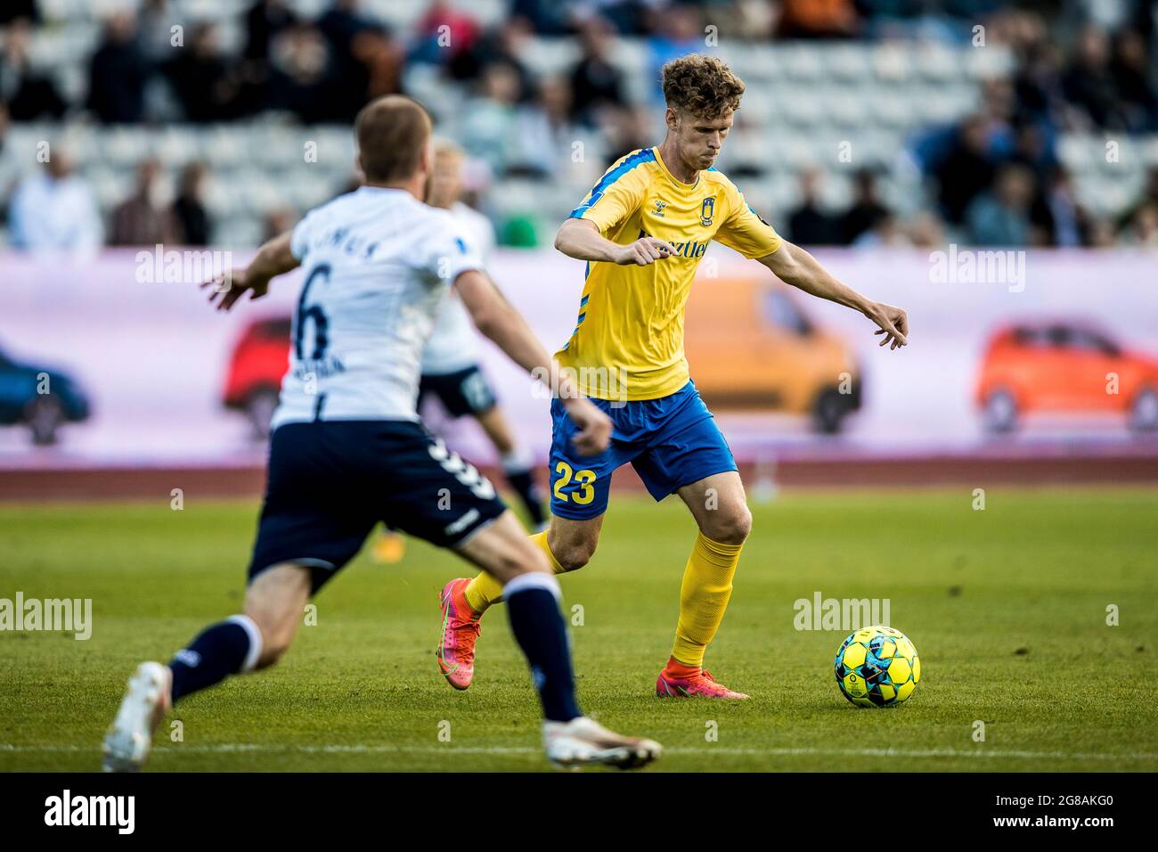 Aarhus, Danimarca. 18 luglio 2021. Christian Cappis (23) di Broendby SE visto durante la partita 3F Superliga tra Aarhus GF e Broendby IF al Ceres Park ad Aarhus. (Photo Credit: Gonzales Photo/Alamy Live News Foto Stock