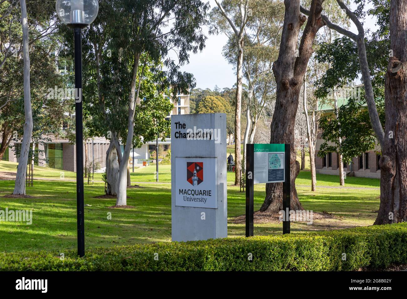 Dipartimento di Cancelleria dell'Università di Macquarie, un'università con sede a Macquarie Park, Sydney, Australia Foto Stock