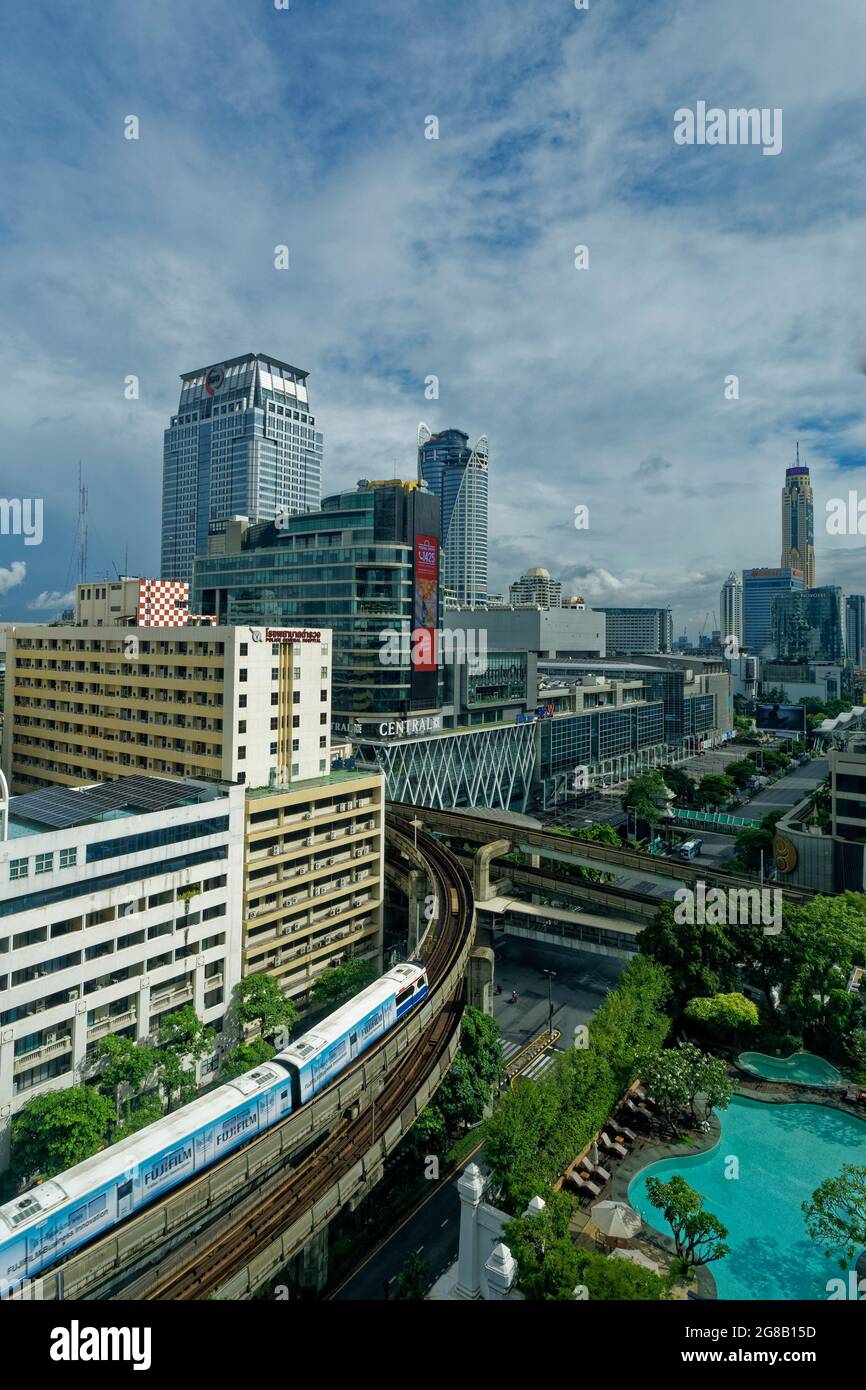 Distretto di Ratchaprasong, Bangkok, Thailandia Foto Stock