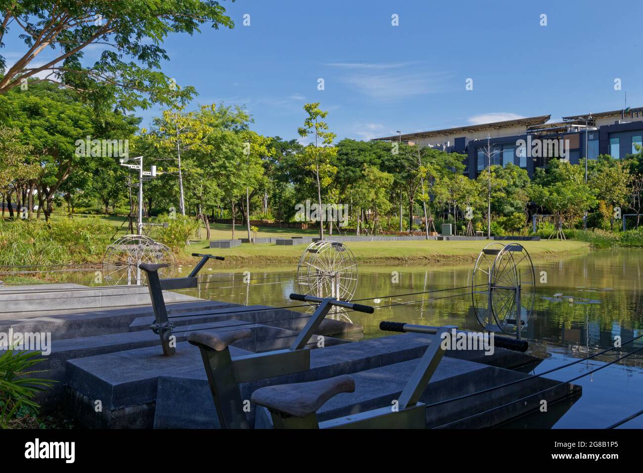 Chulalongkorn University Centenary Park, Bangkok Foto Stock