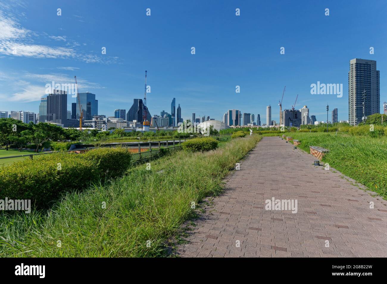 Chulalongkorn University Centenary Park, Bangkok Foto Stock