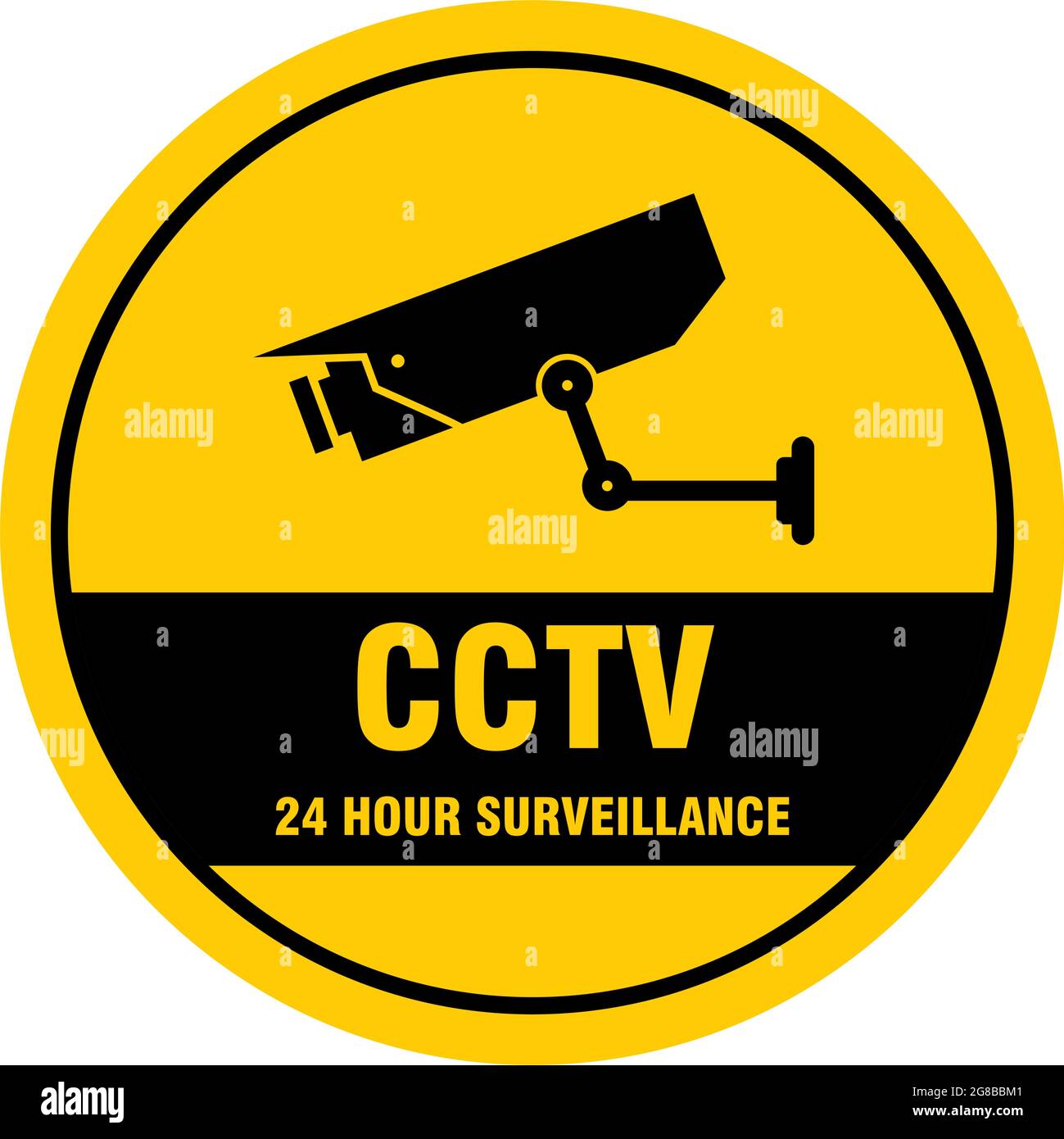 sorveglianza cctv 24 ore su 24 Illustrazione Vettoriale