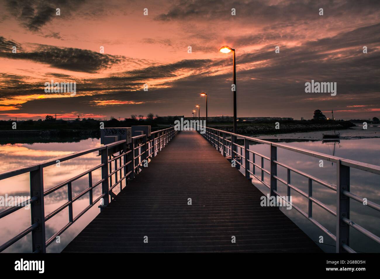 Colori del tramonto Foto Stock